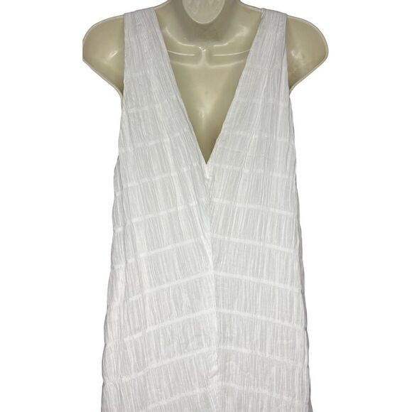 Frame Savannah Shirred Cotton Poplin Midi Dress NWOT Size Medium - Picture 6 of 9